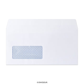 Envelope branco com impressão interior – janela 110x220 mm (DL) 100gr/m²