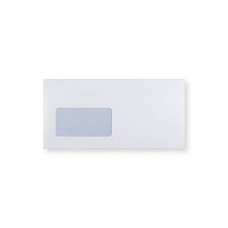 Envelope branco com janela 114x229 mm