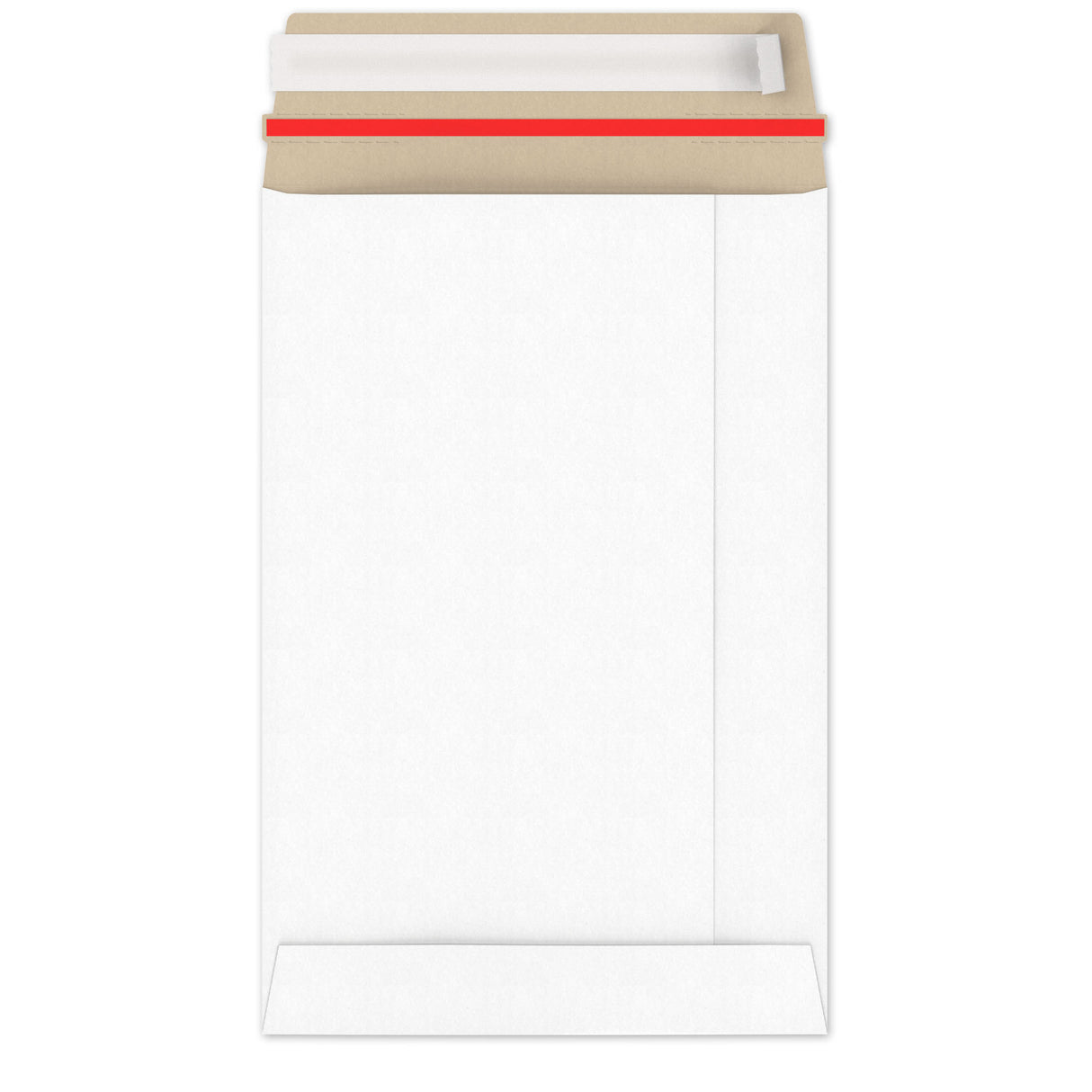 Envelopes rígidos em cartão branco