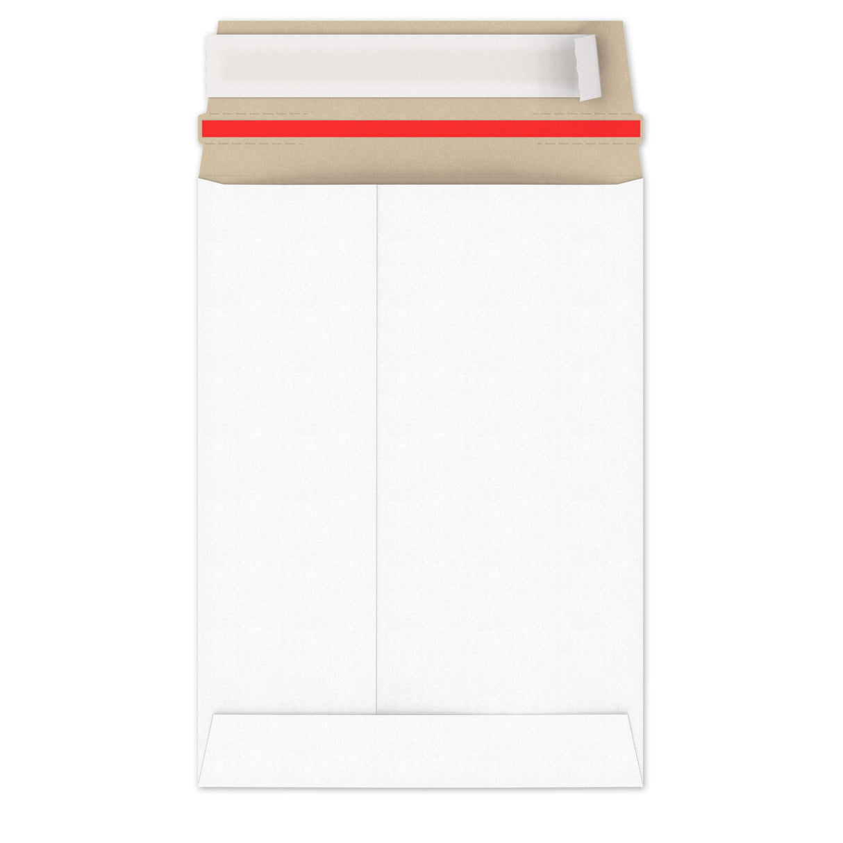 Envelopes rígidos em cartão branco
