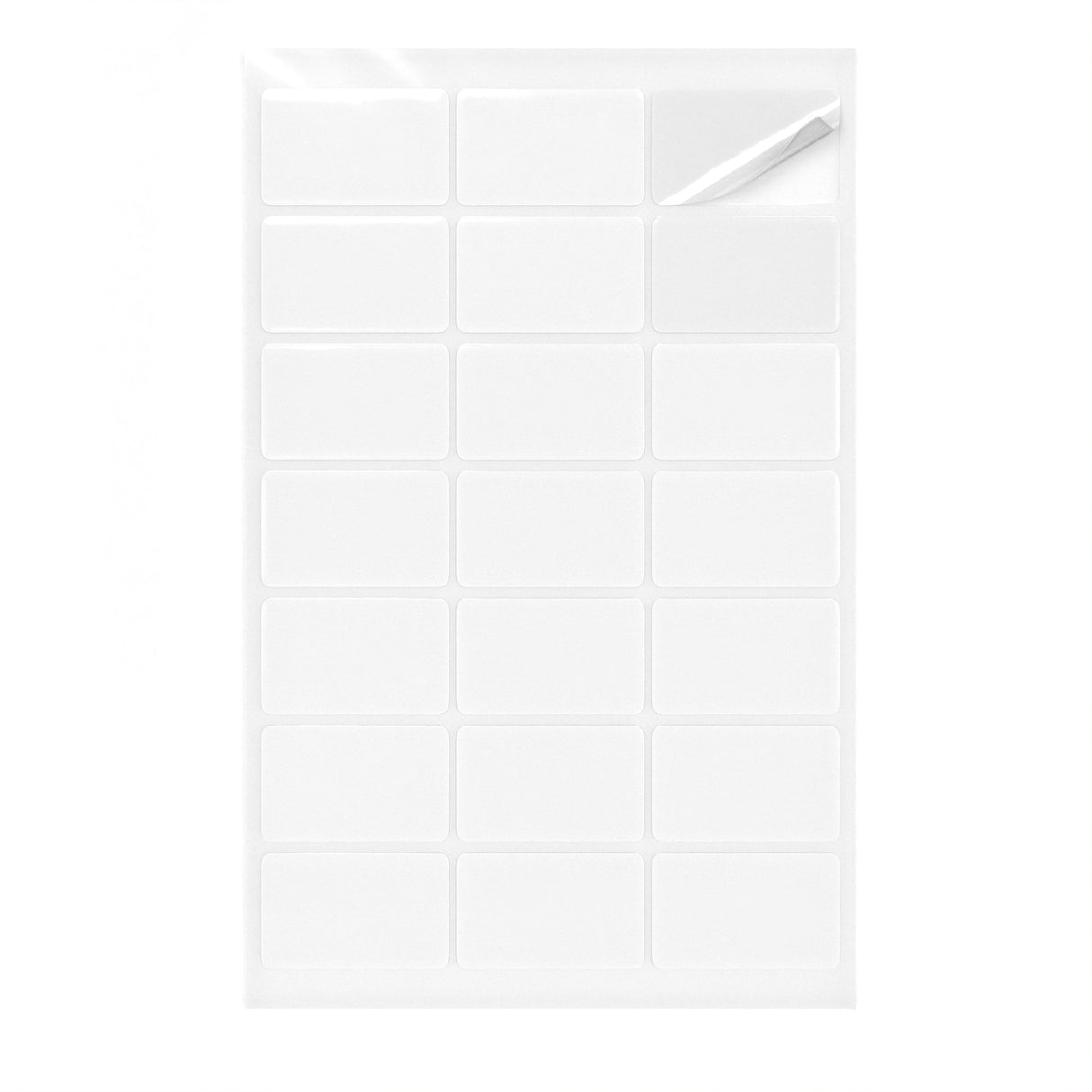 Etiquetas adesivas retangulares