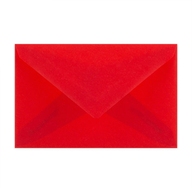 Translucent Envelopes Red 62 x 98 mm
