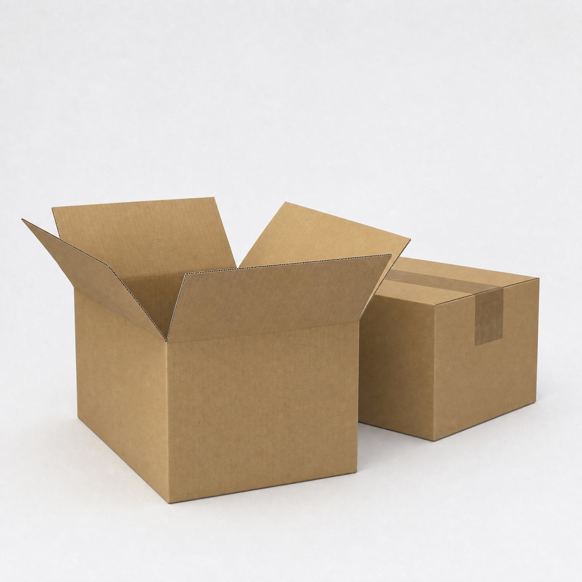 Caixas de papelão com abas para envio