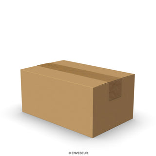 Caixas de papelão com abas para envio