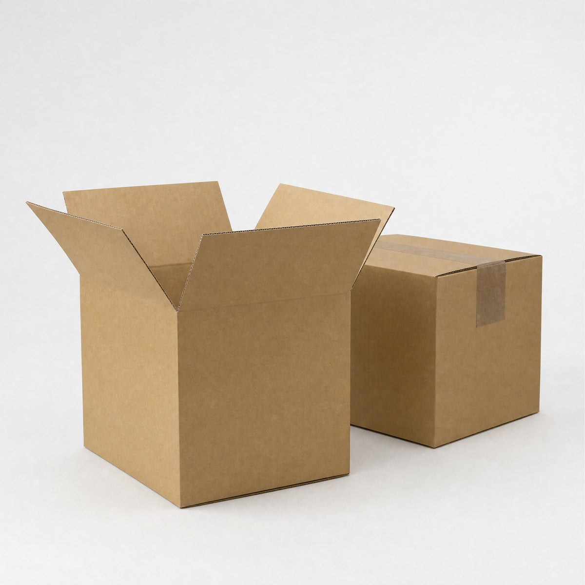 Caixas de papelão com abas para envio
