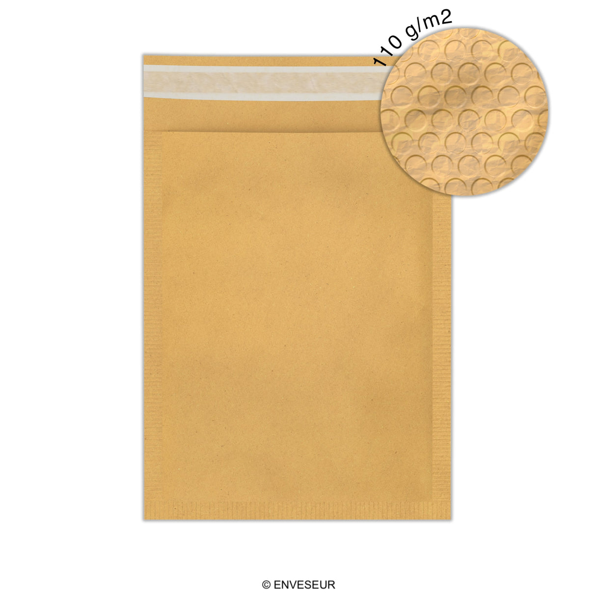 Envelopes almofadados de bolha de papel Kraft - econômico
