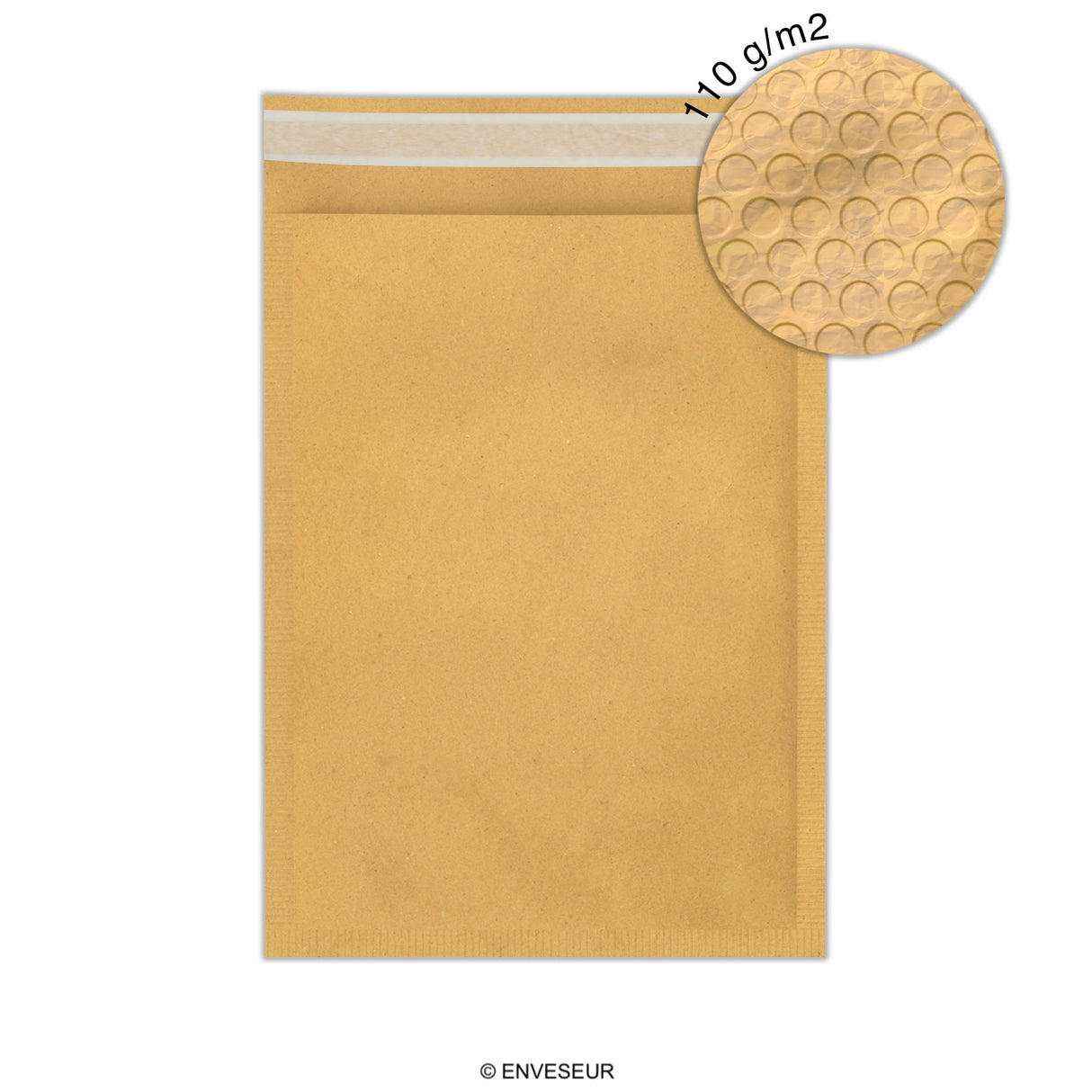 Envelopes almofadados de bolha de papel Kraft - econômico