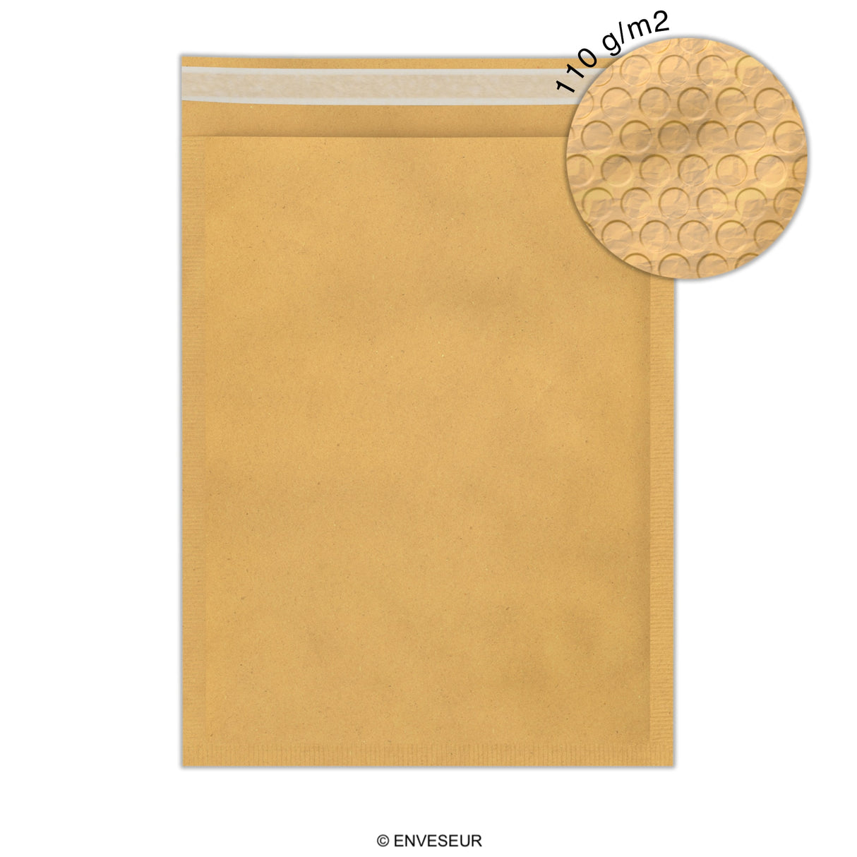 Envelopes almofadados de bolha de papel Kraft - econômico