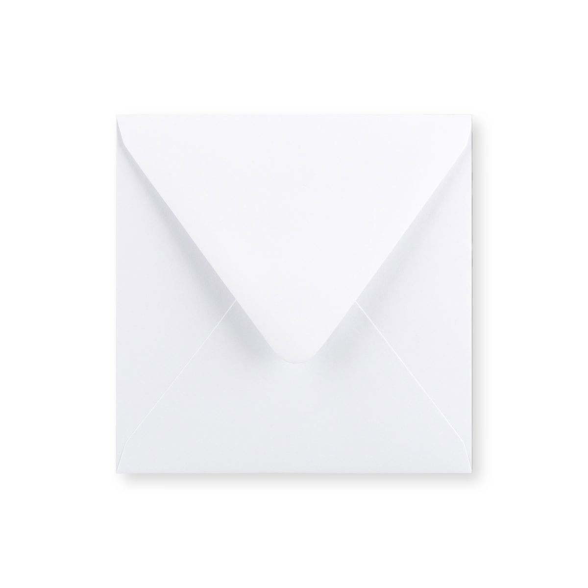 Envelope branco – aba em diamante 120x120 mm