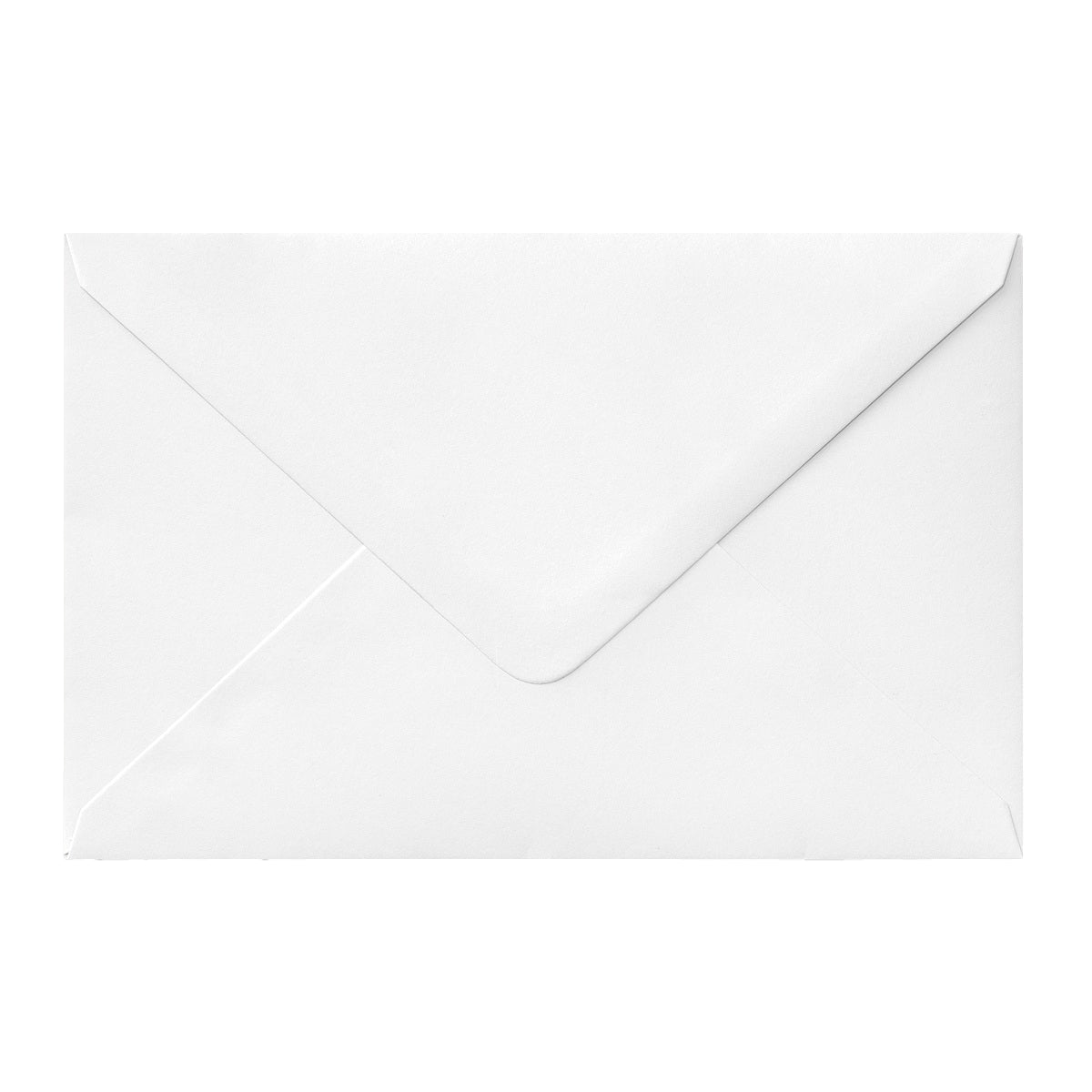 Envelope branco – aba em diamante 121x184 mm