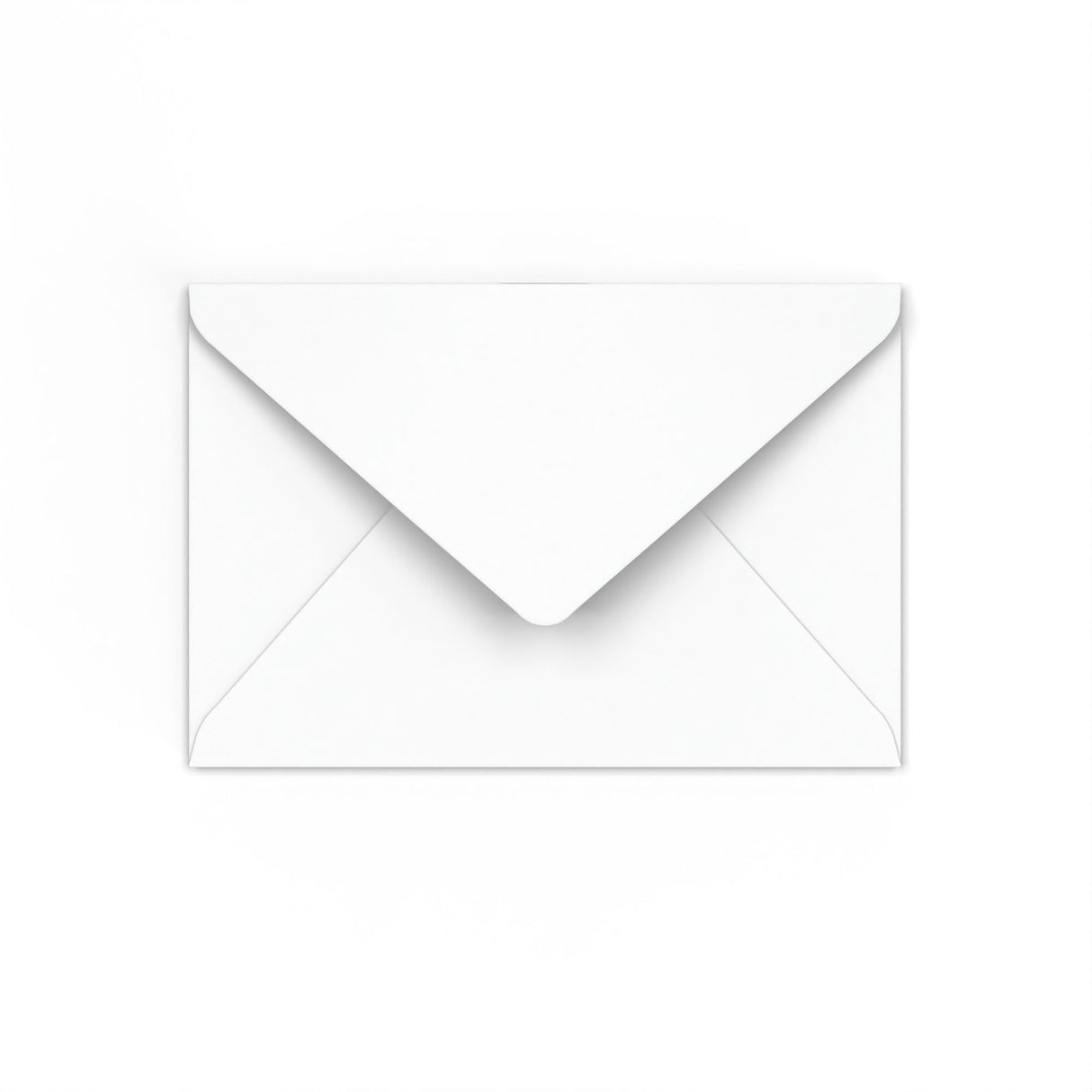 Envelope branco – aba em diamante 127x190 mm