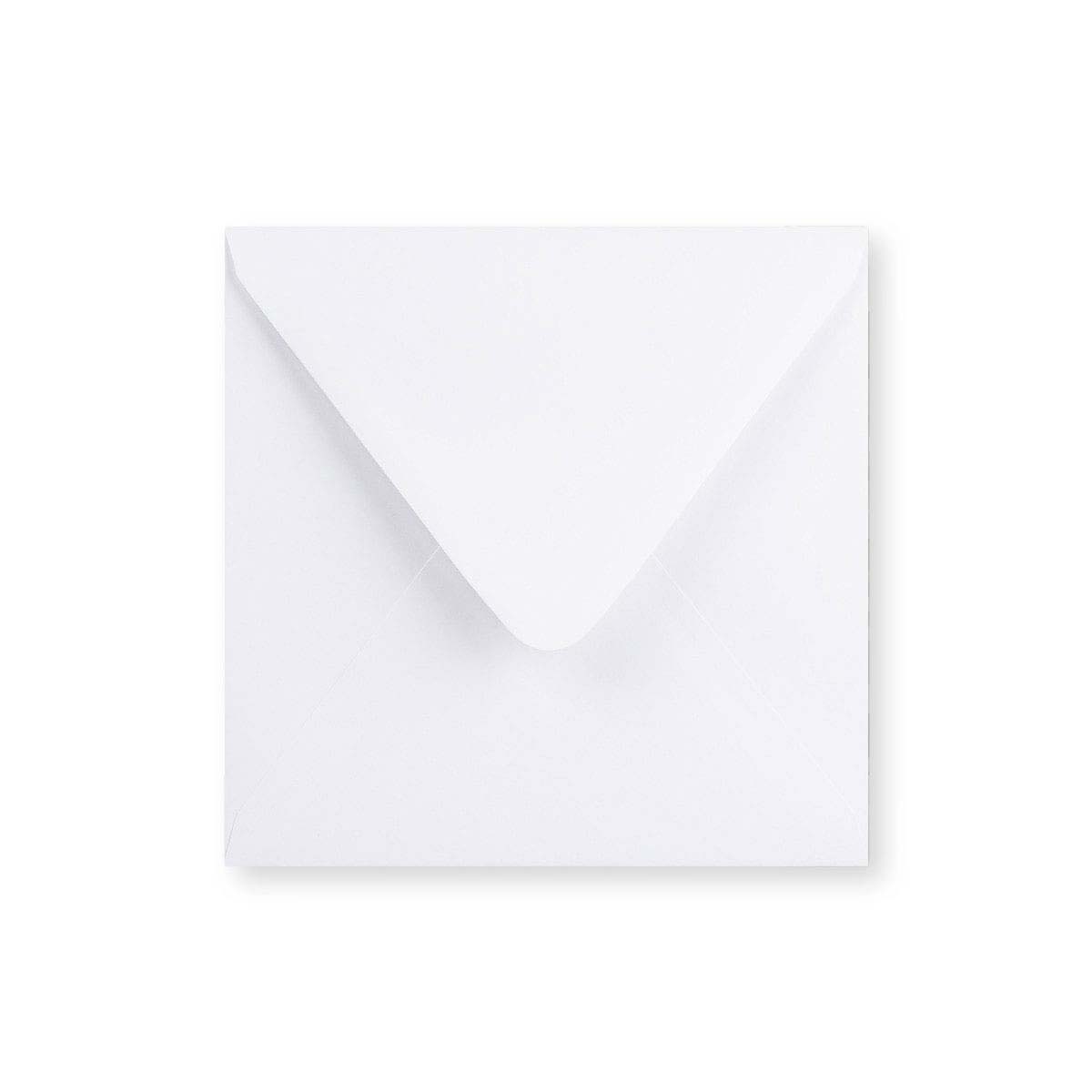 Envelope branco - Aba em Diamante 170x170 mm