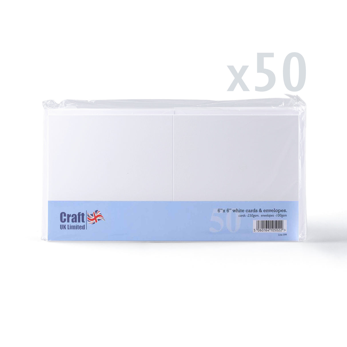 Cartões brancos lisos 250 g/m² e envelopes 100 g/m² – pack
