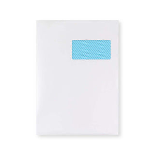 Envelope branco com janela 324x229 mm (C4)