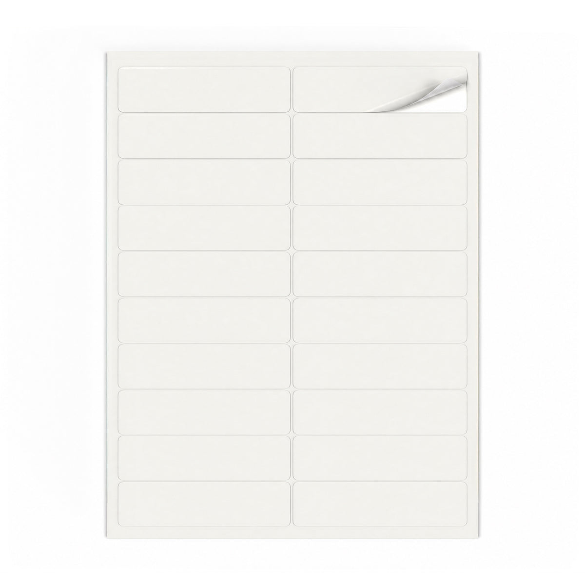 Packs de etiquetas brancas S - 100 folhas