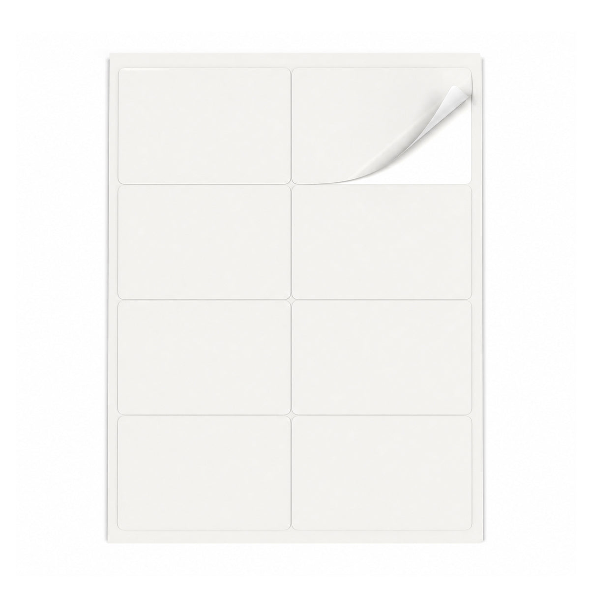 Packs de etiquetas brancas ML - 100 folhas