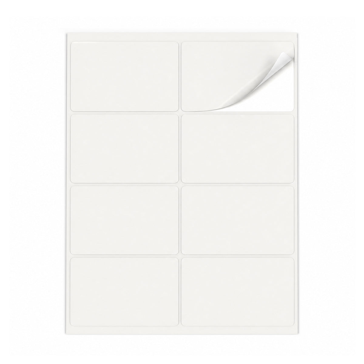 Packs de etiquetas brancas ML - 100 folhas