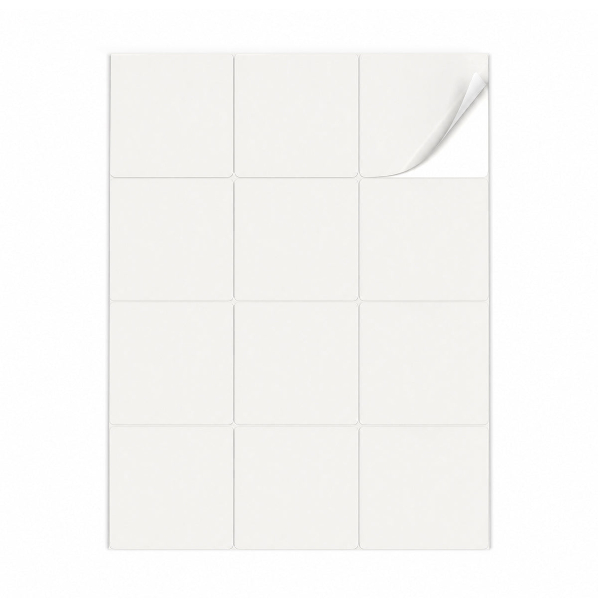 Packs de etiquetas brancas ML - 100 folhas