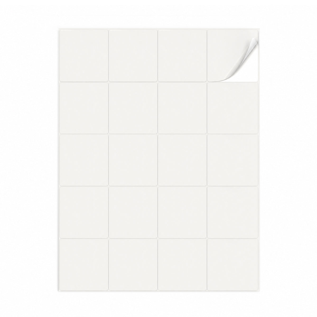 Packs de etiquetas brancas M - 100 folhas