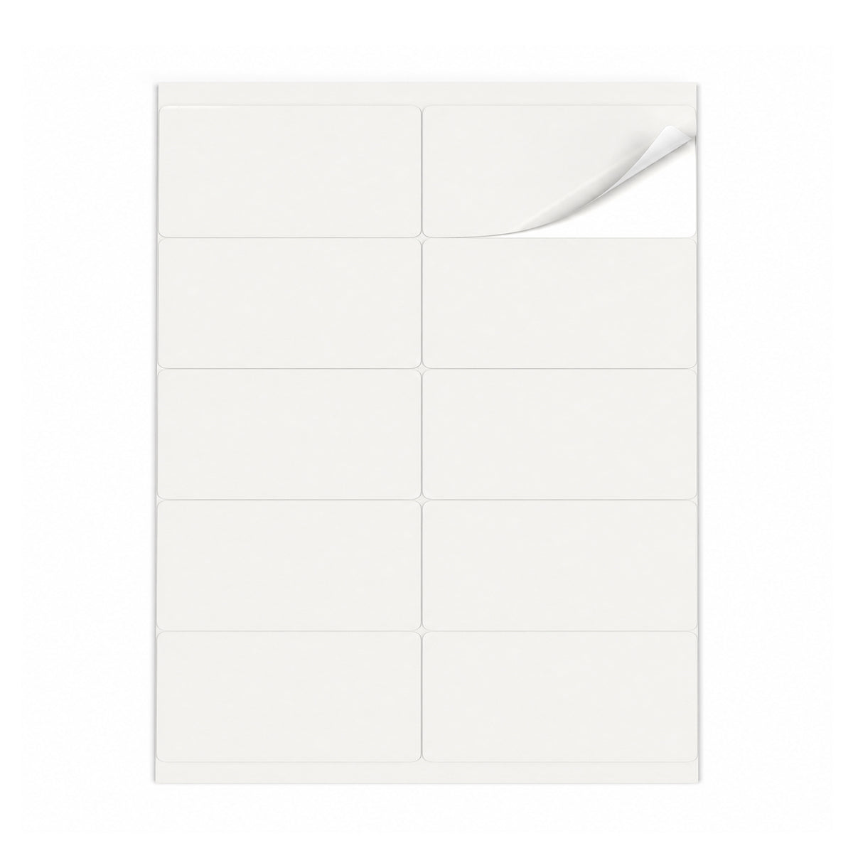 Packs de etiquetas brancas ML - 100 folhas