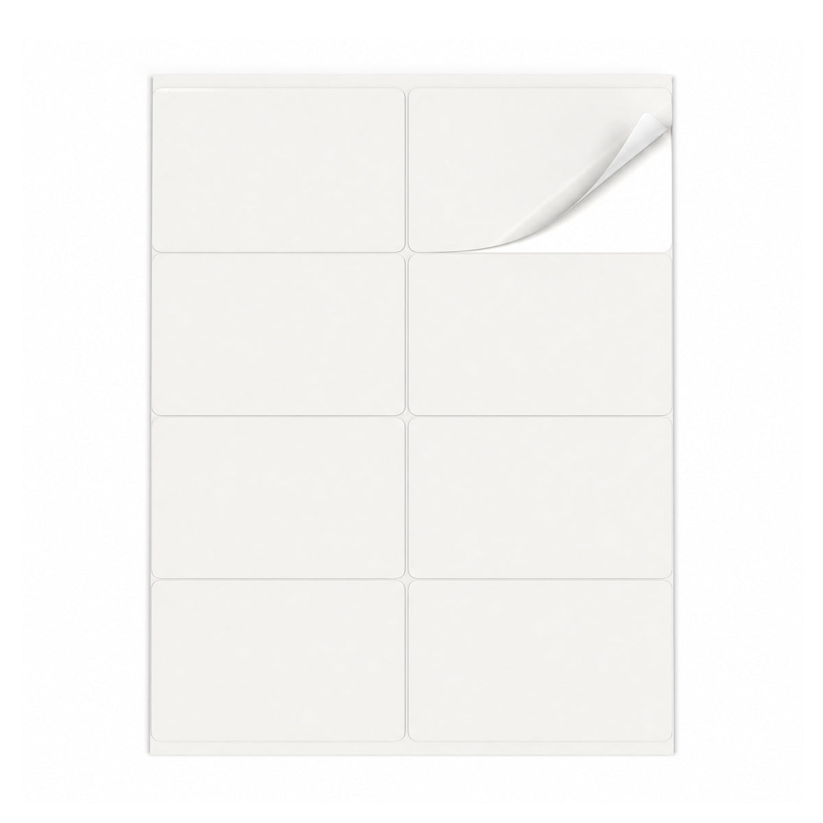 Packs de etiquetas brancas ML - 100 folhas
