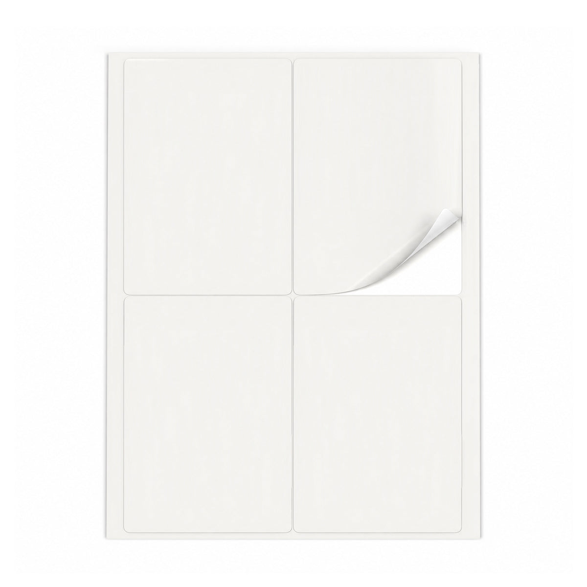 Packs de etiquetas brancas L - 100 folhas