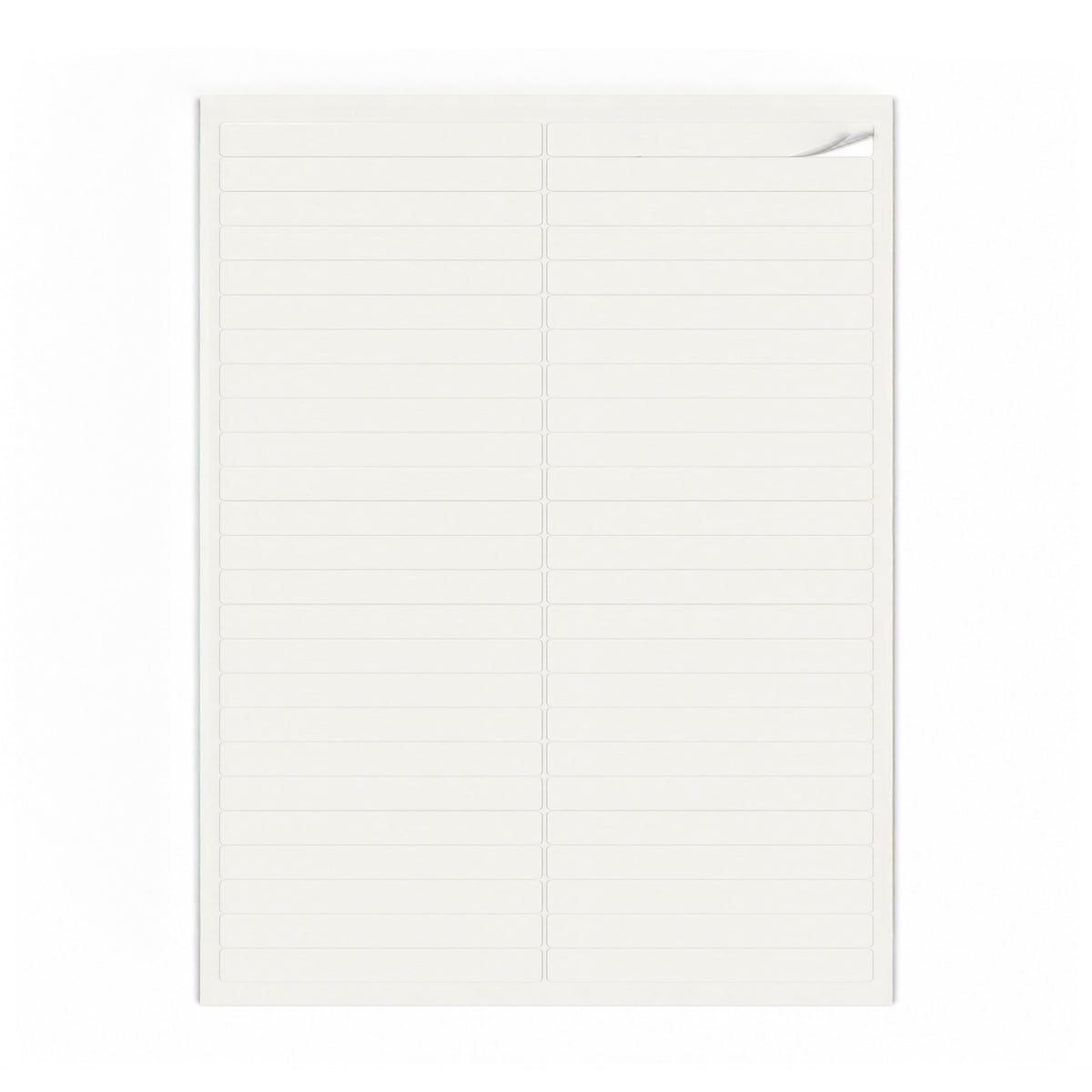 Packs de etiquetas brancas XS - 100 folhas