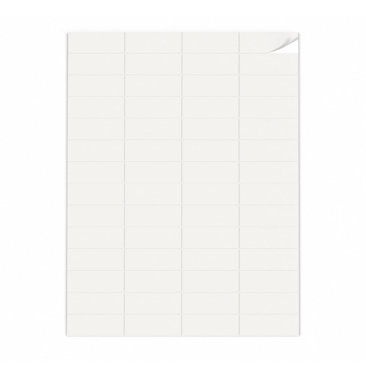 Packs de etiquetas brancas XS - 100 folhas