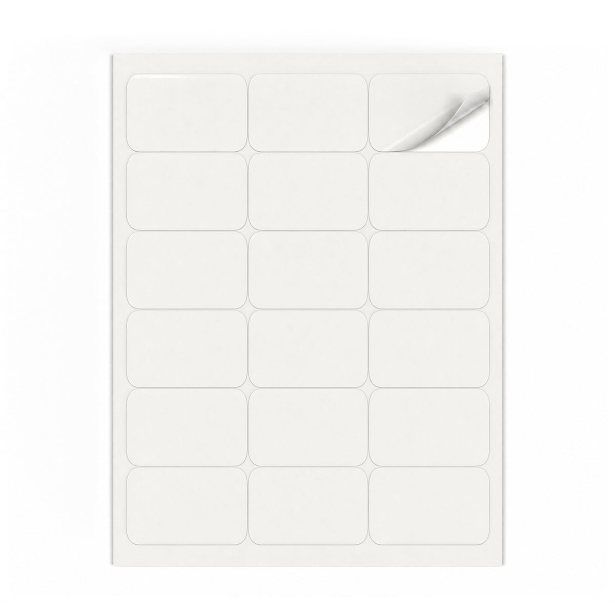 Packs de etiquetas brancas M - 100 folhas