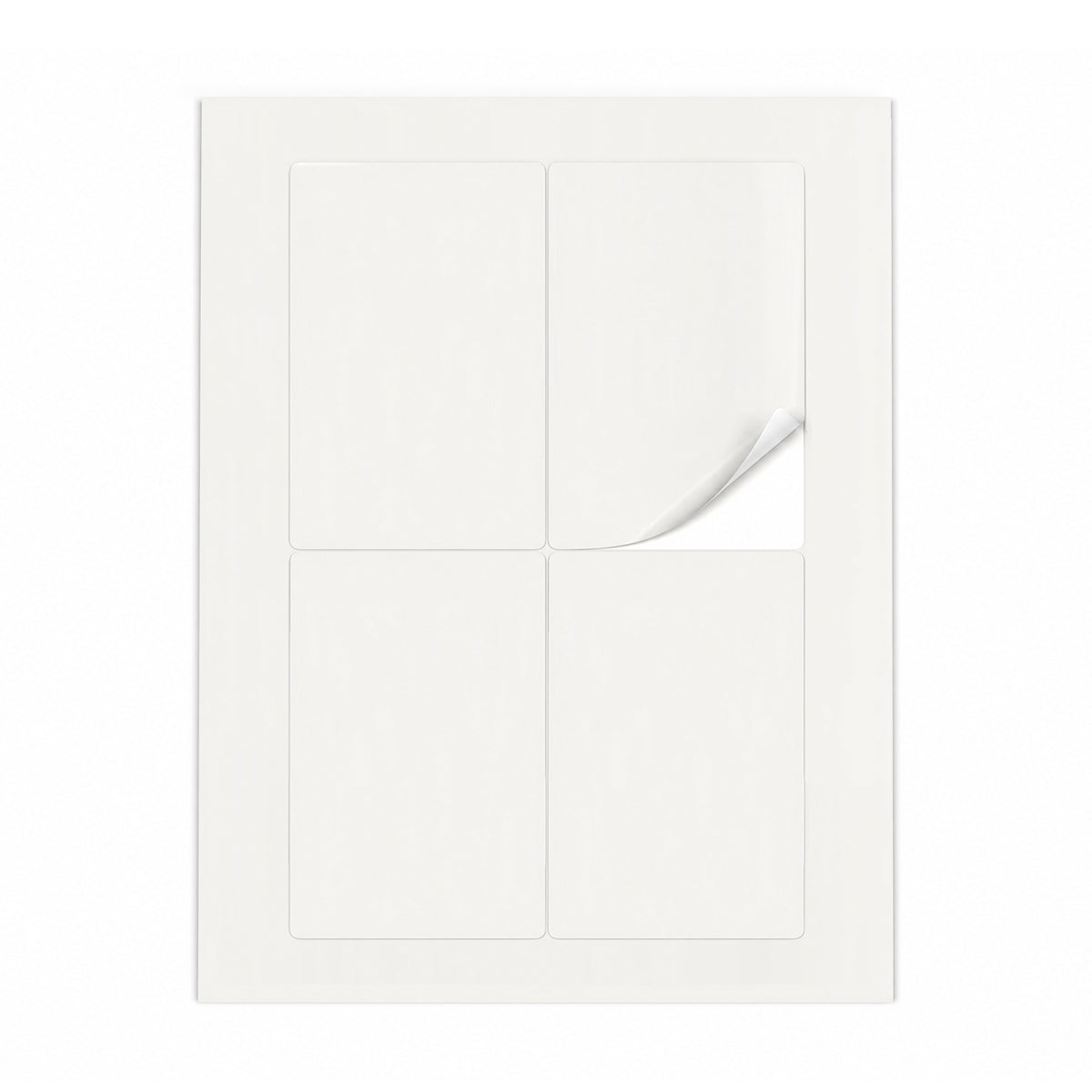 Packs de etiquetas brancas ML - 100 folhas