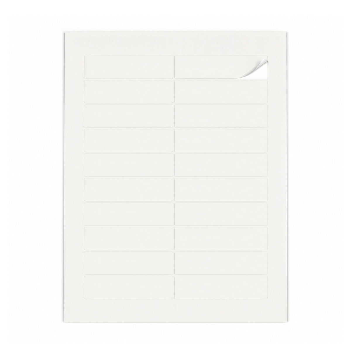 Packs de etiquetas brancas S - 100 folhas