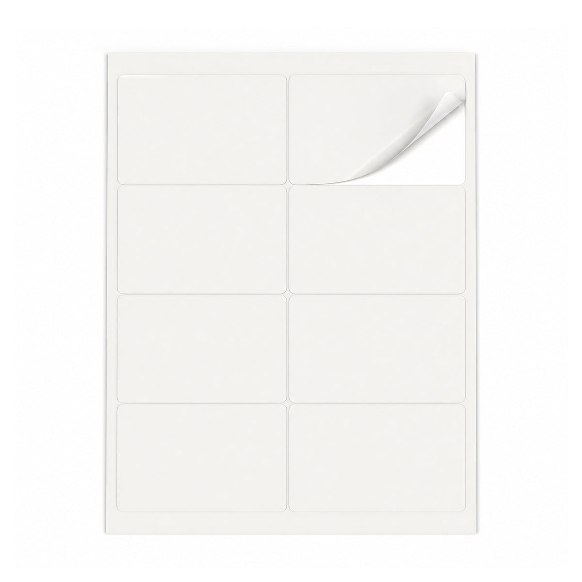Packs de etiquetas brancas ML - 100 folhas