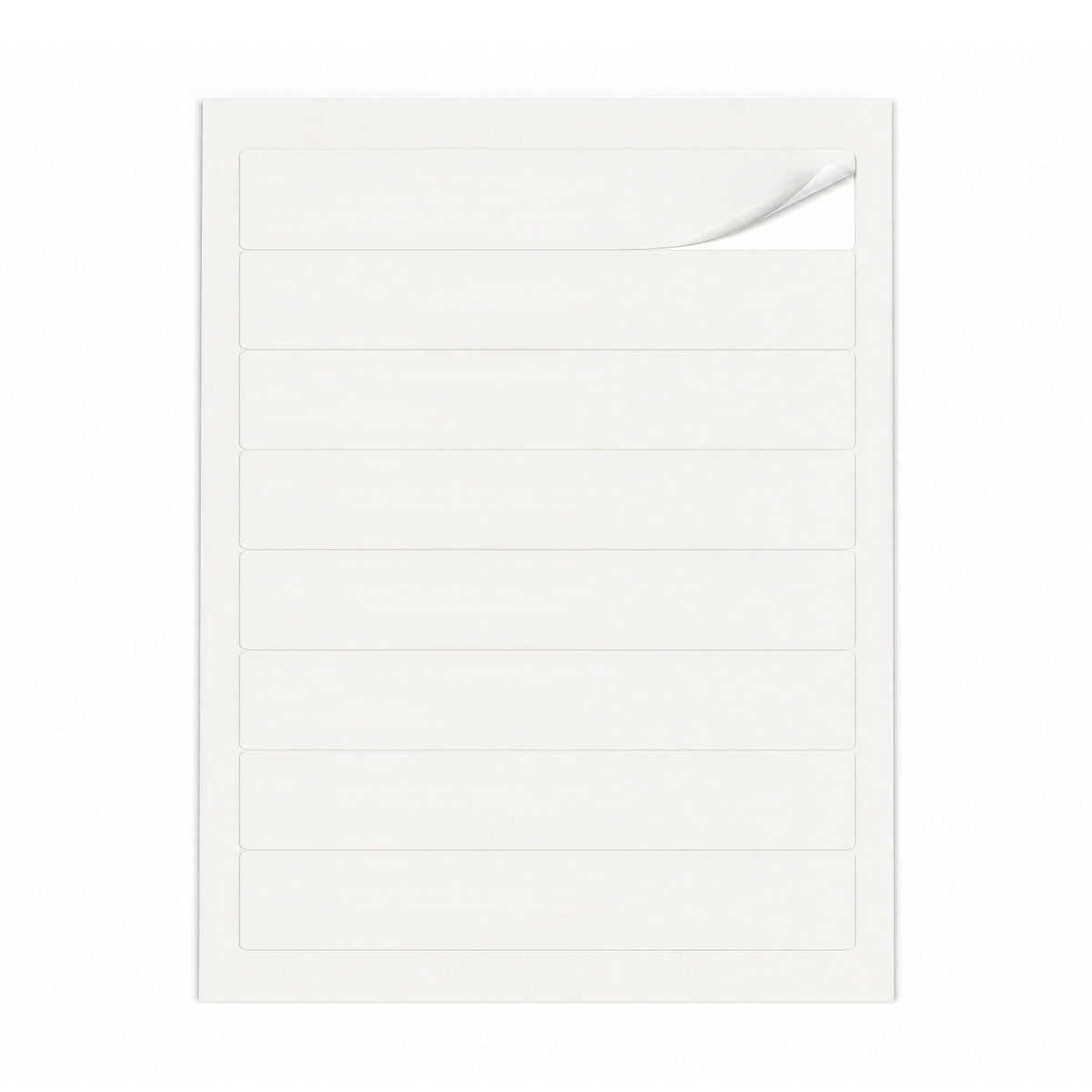 Packs de etiquetas brancas ML - 100 folhas