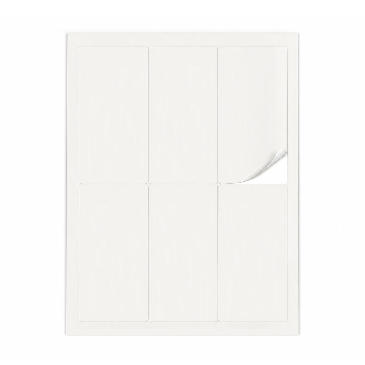 Packs de etiquetas brancas ML - 100 folhas