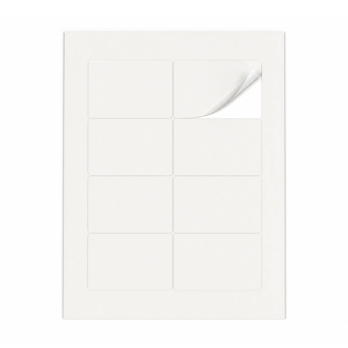Packs de etiquetas brancas ML - 100 folhas