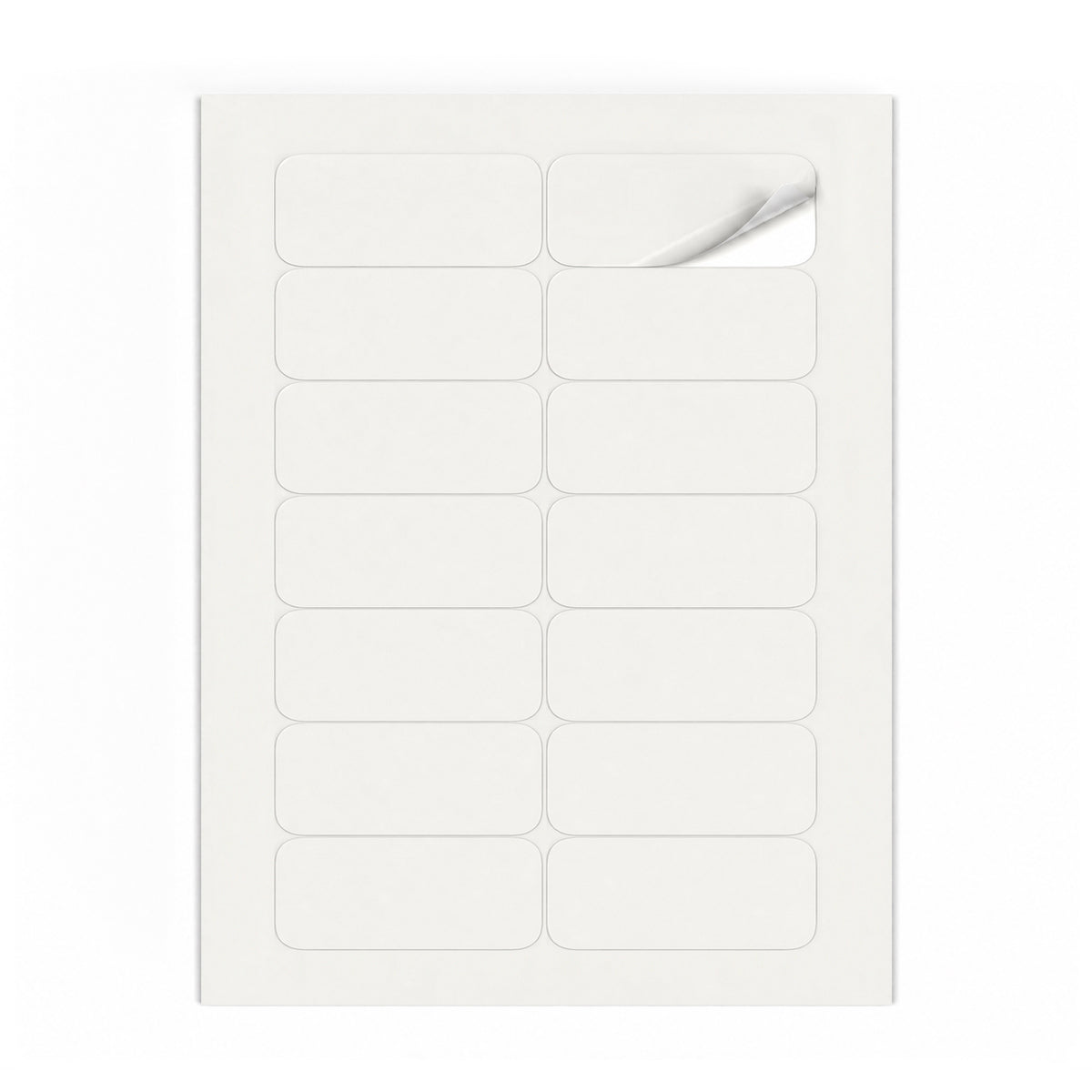 Packs de etiquetas brancas M - 100 folhas
