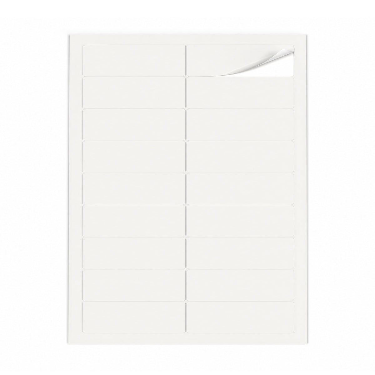 Packs de etiquetas brancas S - 100 folhas