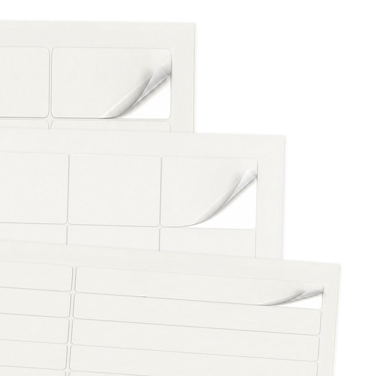 Packs de etiquetas brancas XS - 100 folhas