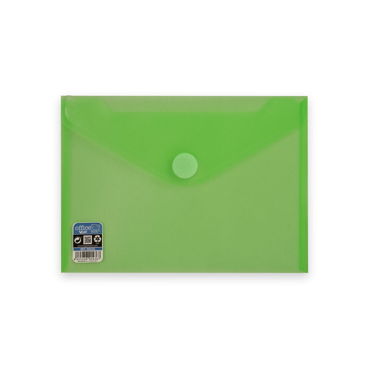 Envelopes de polipropileno translúcido com fecho de velcro V-LOCK