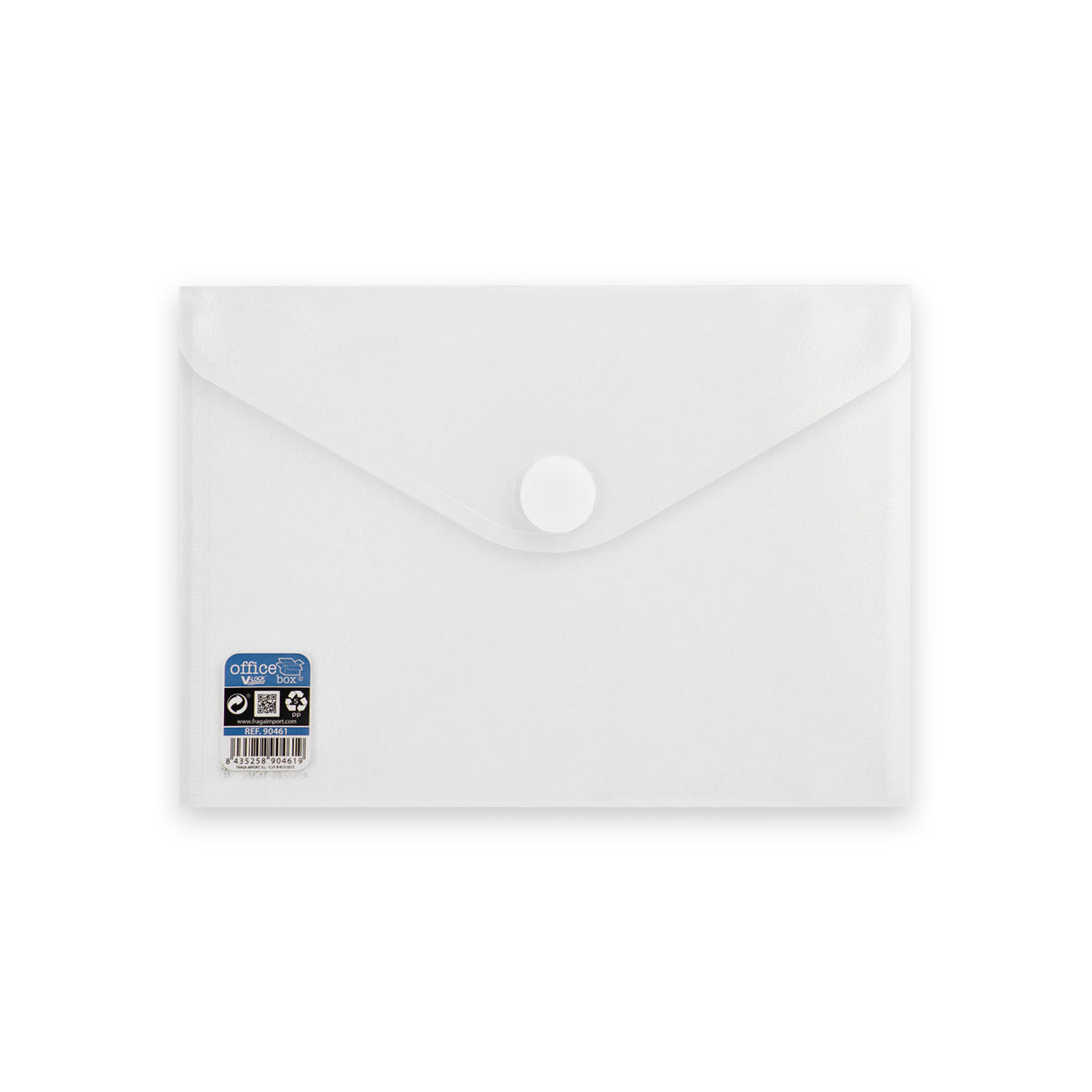 Envelopes de polipropileno translúcido com fecho de velcro V-LOCK