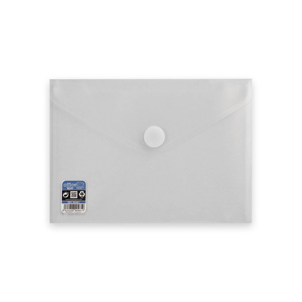 Envelopes de polipropileno translúcido com fecho de velcro V-LOCK