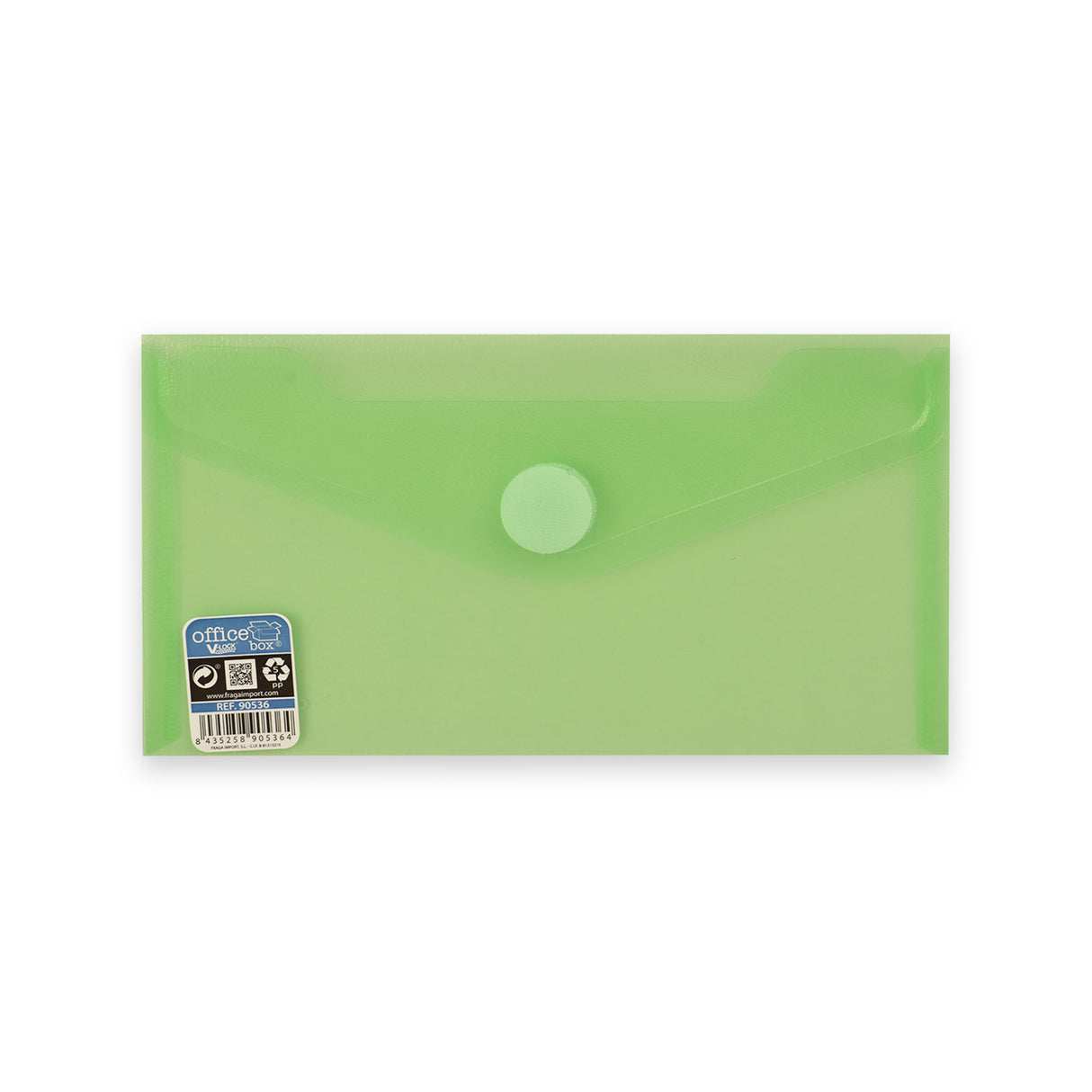 Envelopes de polipropileno translúcido com fecho de velcro V-LOCK