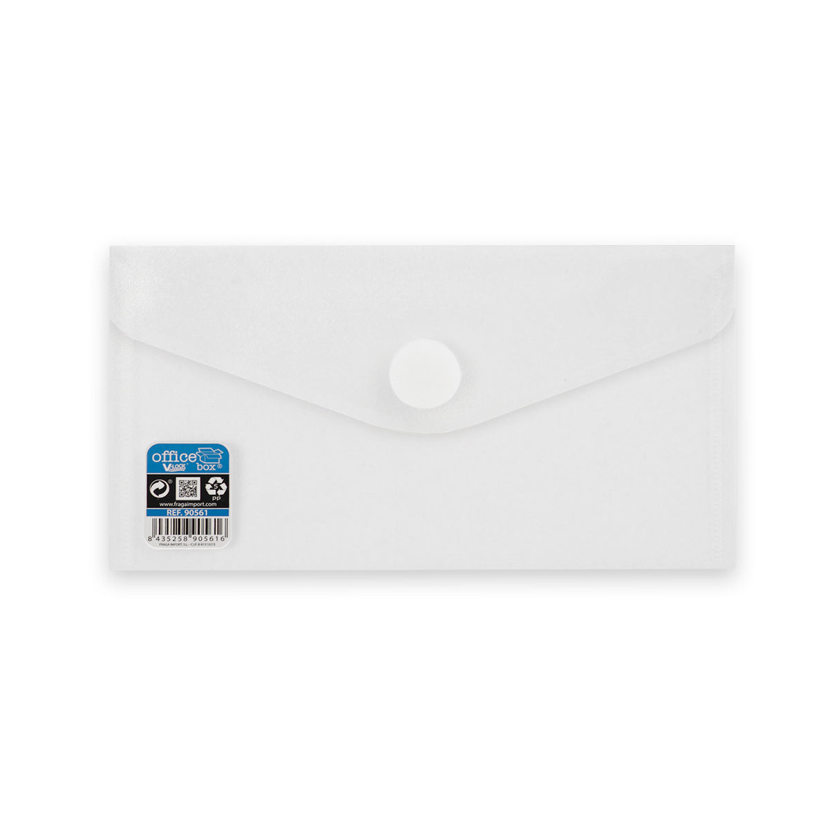 Envelopes de polipropileno translúcido com fecho de velcro V-LOCK