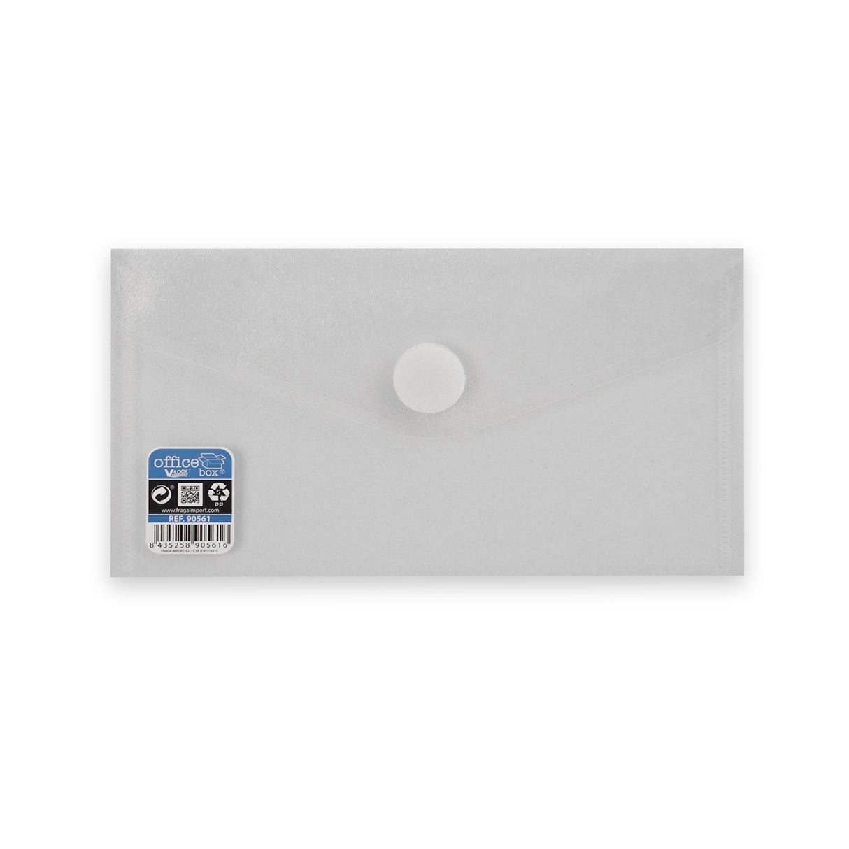 Envelopes de polipropileno translúcido com fecho de velcro V-LOCK