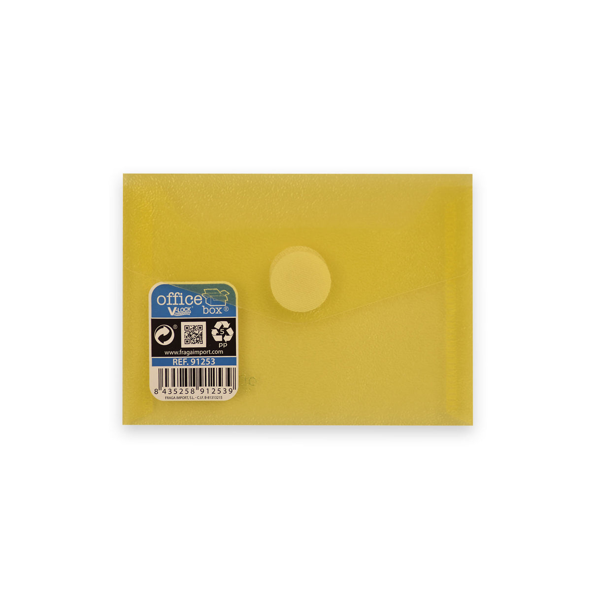 Envelopes de polipropileno translúcido com fecho de velcro V-LOCK