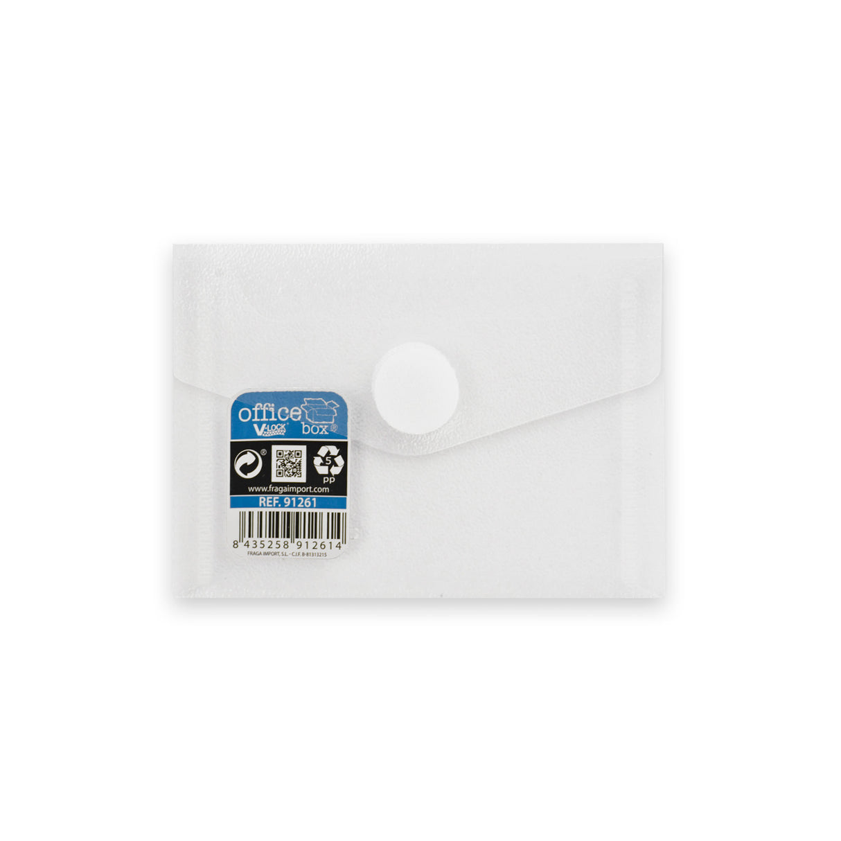 Envelopes de polipropileno translúcido com fecho de velcro V-LOCK