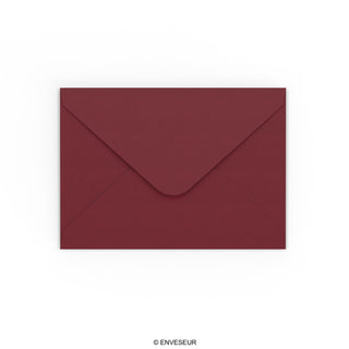 Envelopes cor de bordeaux