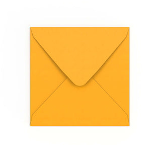 Envelope amarelo mostarda 155x155 mm