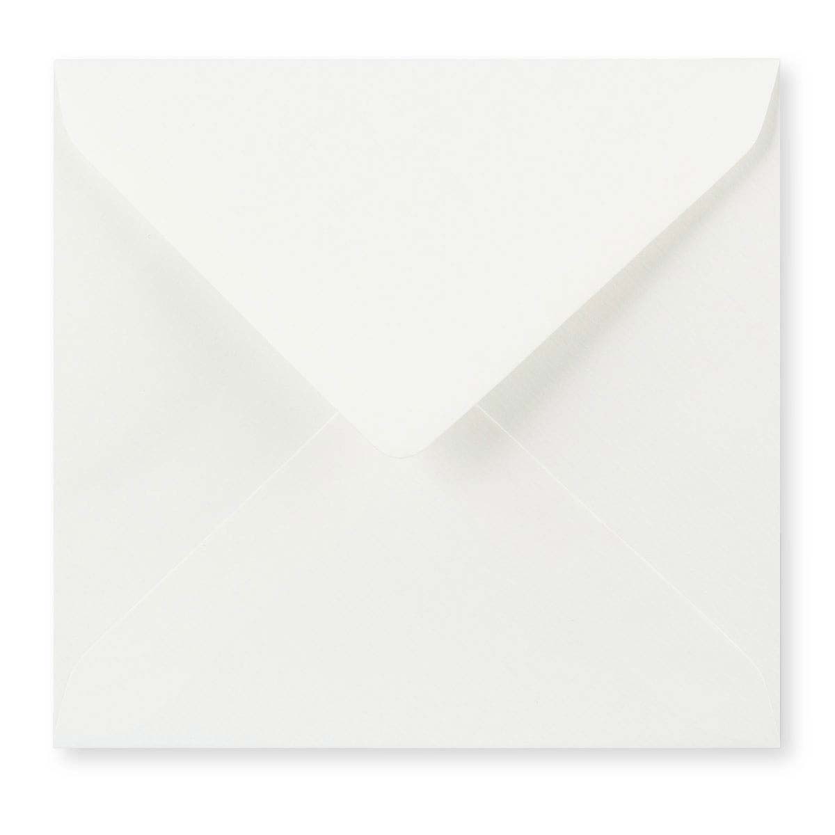 Envelope branco vergé leve (90 g/m²) 155x155 mm