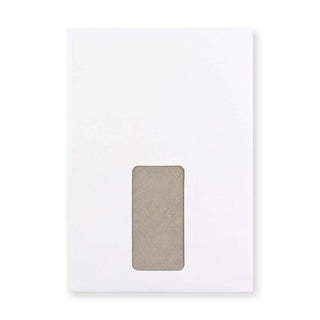 Envelope Branco com Cartolina ao Dorso e Janela 229x162 mm (C5)